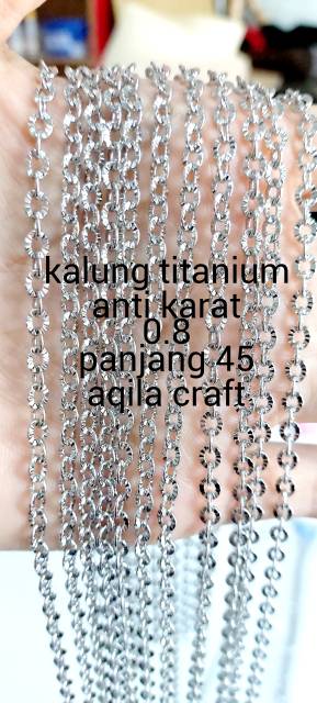 KALUNG TITANIUM SINARAN KALUNG ANTI KARAT ukuran 0.5 , 0.6, 0.8