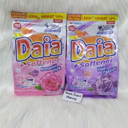 DAIA Detergent + SOFTENER bubuk 935gr (850gr+85gr)