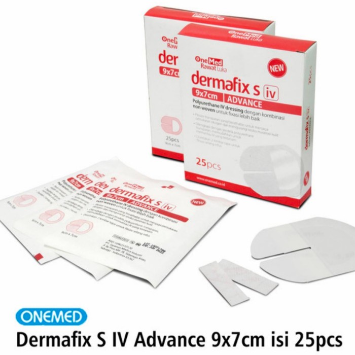 Dermafix S IV Dressing Advance 9x7cm OneMed box isi 25pcs