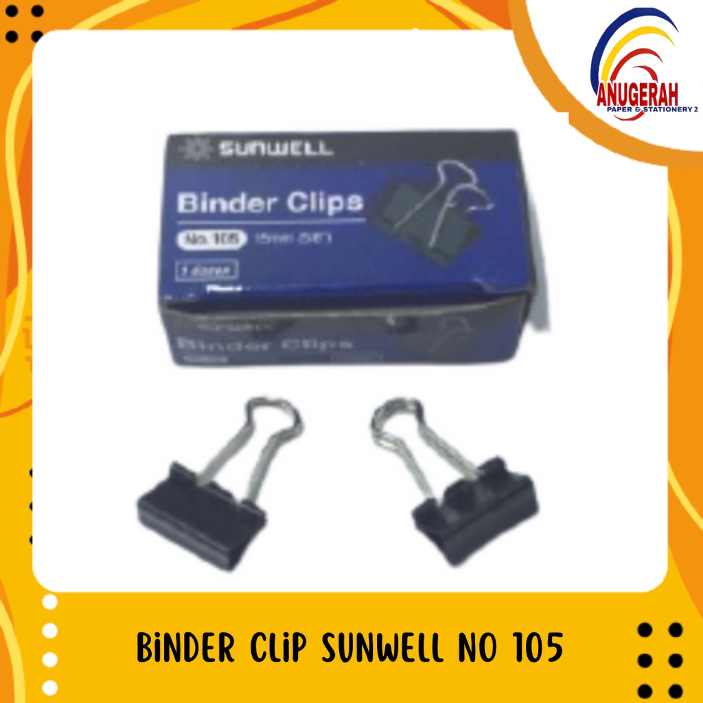

Binder Clip Sunwell No 105 (PCS)
