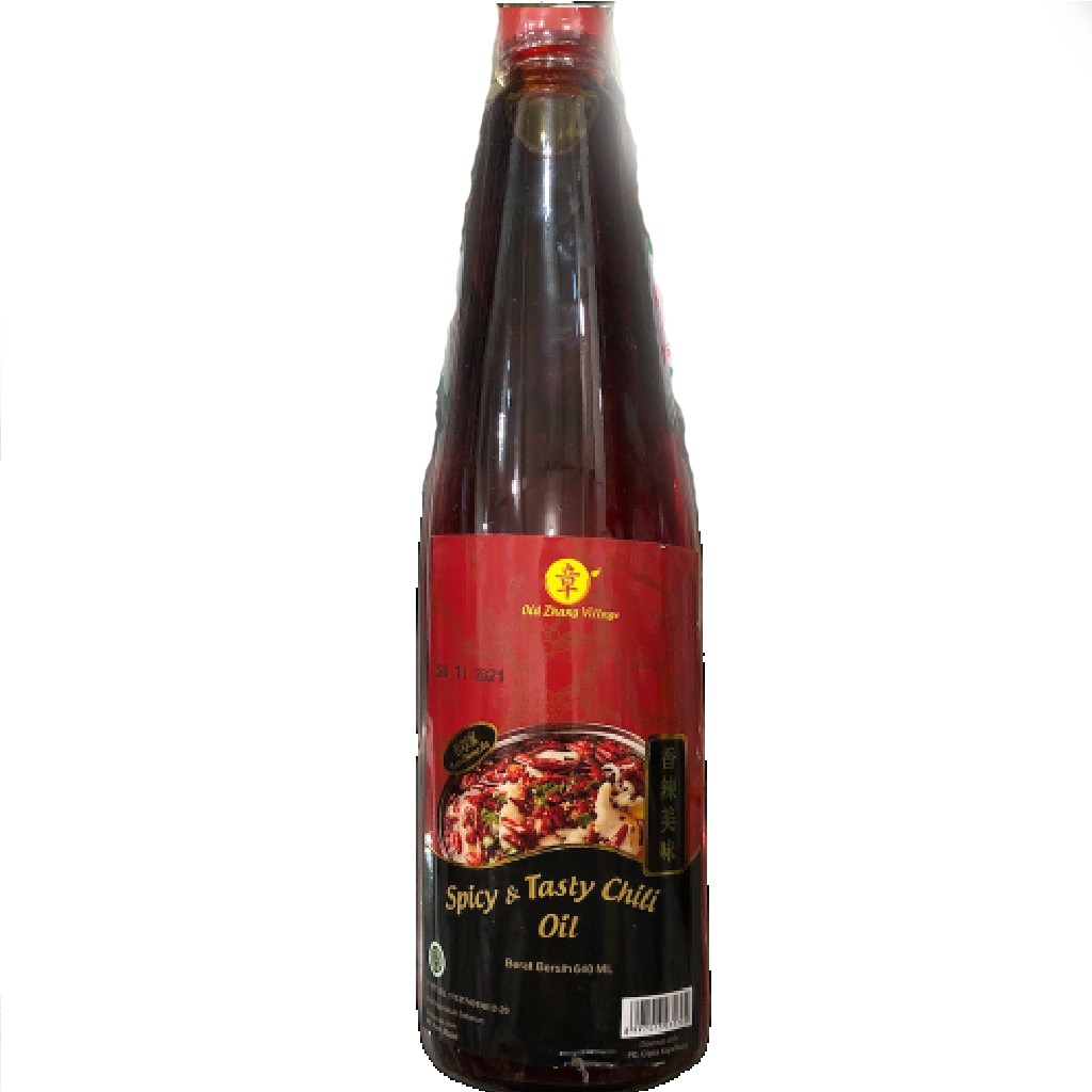 Minyak Cabai Old Zhang Village Spicy &amp; Tasty Chili Oil 640 Gram