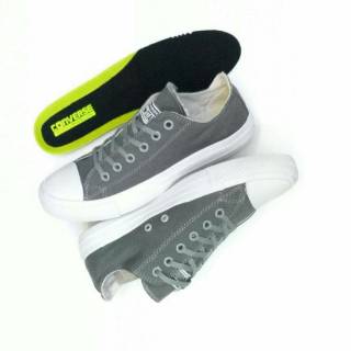 Jual Sepatu Converse All Star Chuck Taylor Lunarlon Low - Grey Abu