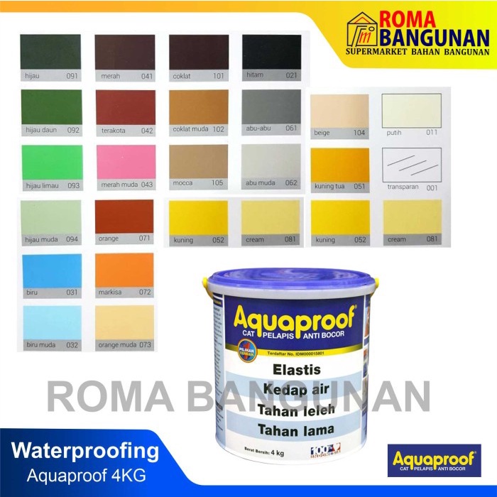 Aquaproof Cat Waterproof AntiBocor 4 kg - Putih