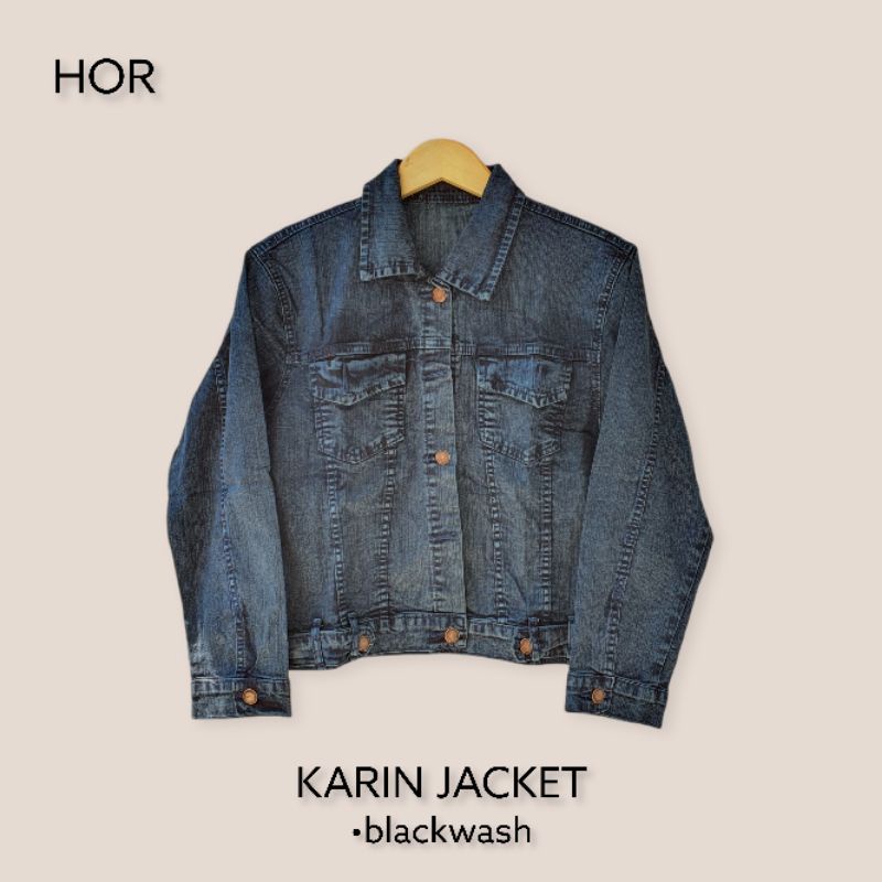 black wash denim jacket