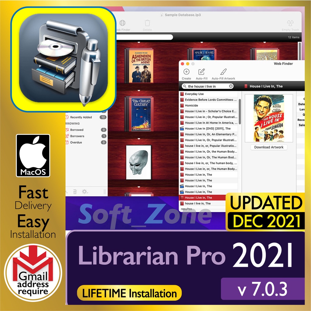 

Lbrrn Pr 7.0.3 - Cmplt Prsnl Invntry Systm [mcOSX BgSr | Mntry Spprt] - Dgtl Dwnld