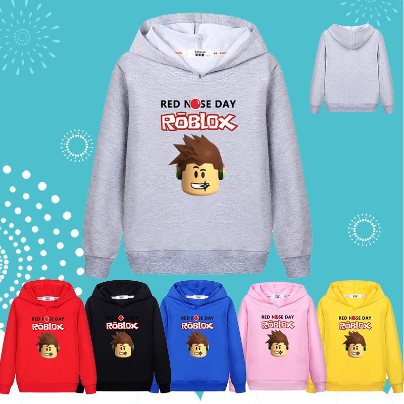 Sweatshirt Hoodie Desain Roblox Red Nose Day Untuk Anak Laki Laki - jordan 7 sweaters w denim jeans roblox