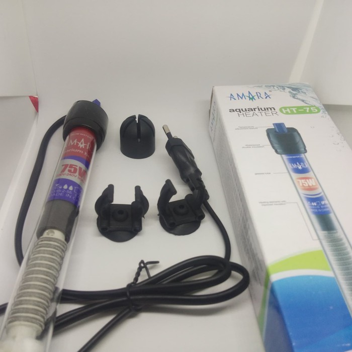 penghangat air aquarium/heater aquarium amara ht 75 kualitas terbaik