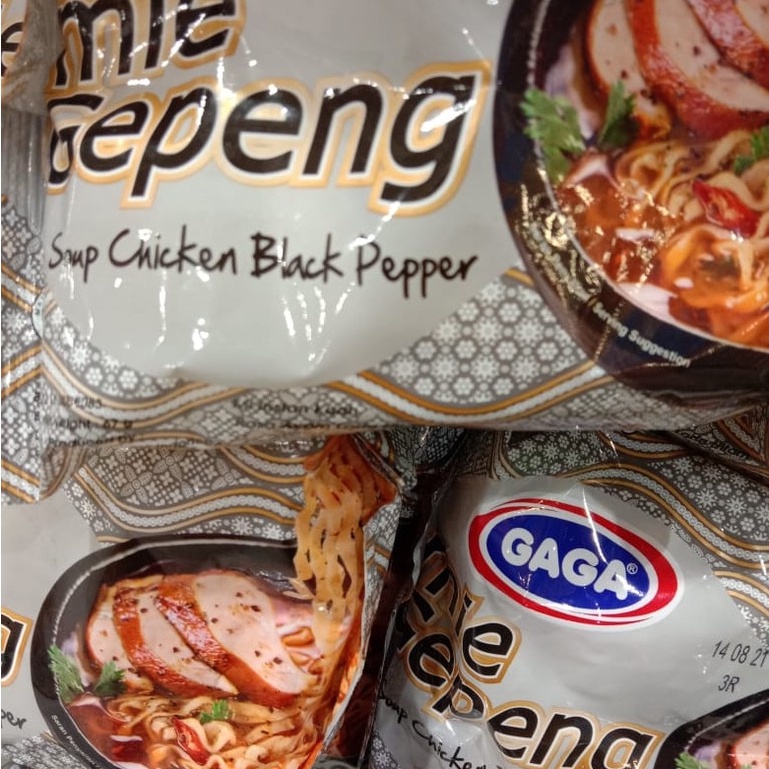 

Gaga Mie Gepeng Chicken Black Pepper