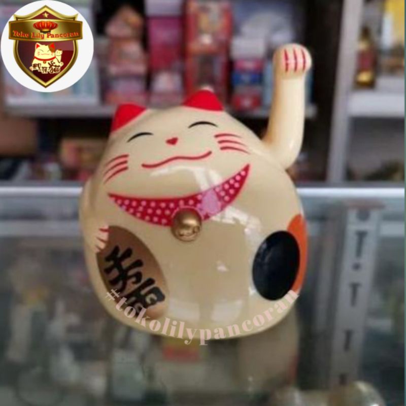 Kucing Hoki Terbaru / Kucing Lambai / Maneki neko baterai / Lucky cat Baterai