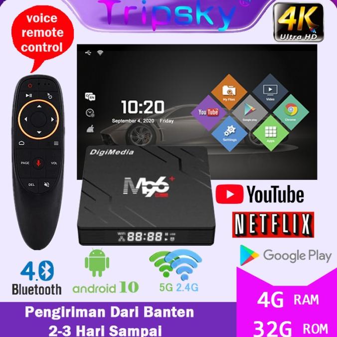 Jual Tv Box 4G RAM 32G ROM Android 10.0 STB 5G Wifi With BT Android Tv ...