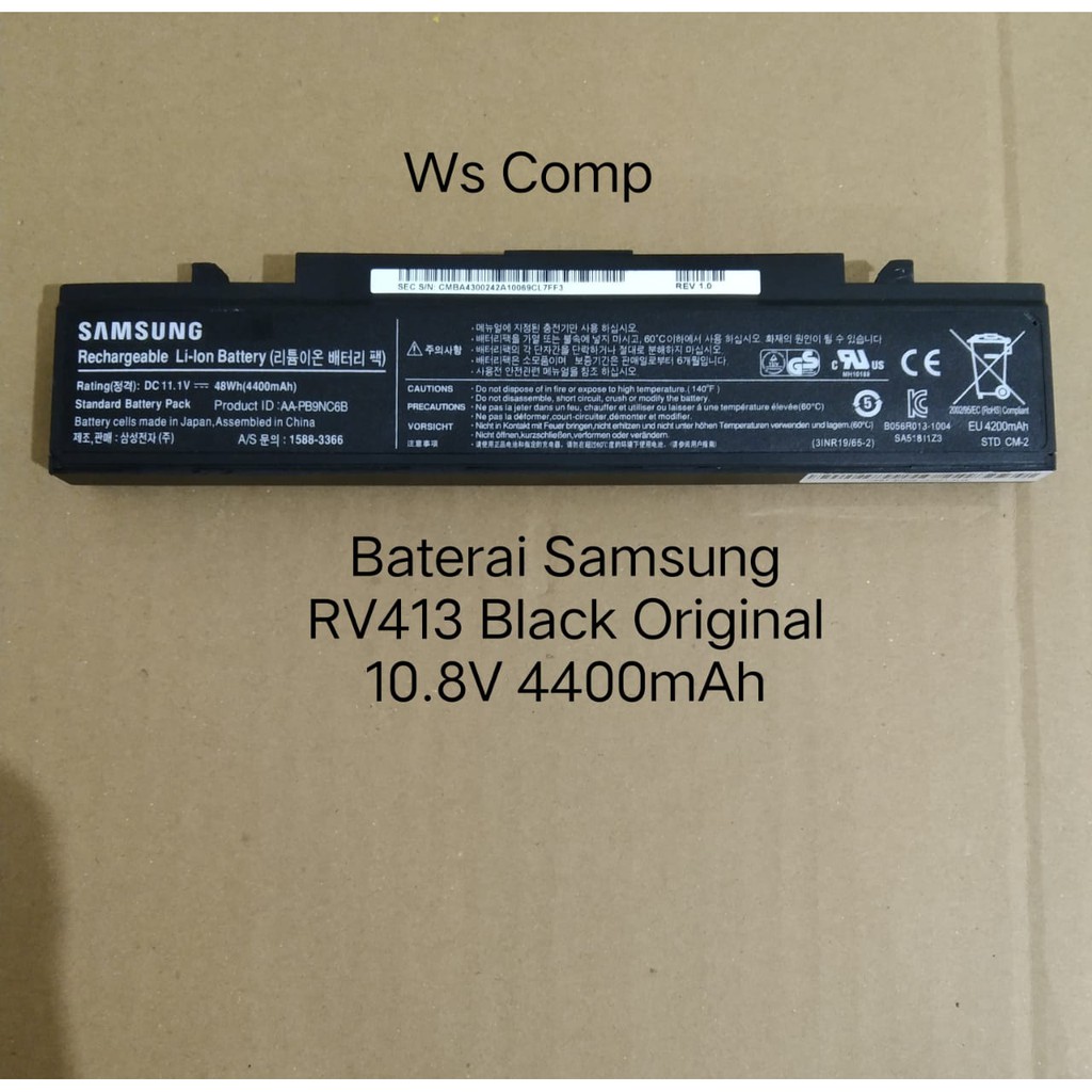 Baterai SAMSUNG NP355 NP300 RV428 RV409 RV413 RV415 RV440 RV509 N210  ORIGINAL
