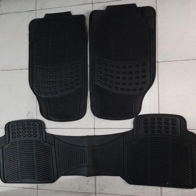 Karpet Karet Hitam 3 Potong Mobil Timor Aksesoris