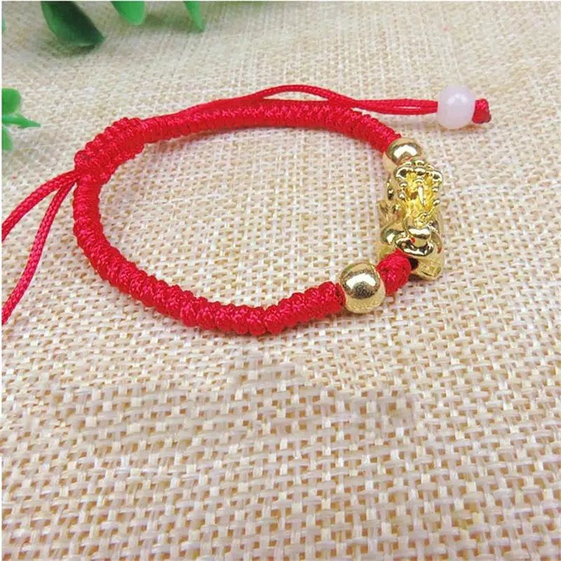 GELANG TALI MERAH MOTIF NAGA 1