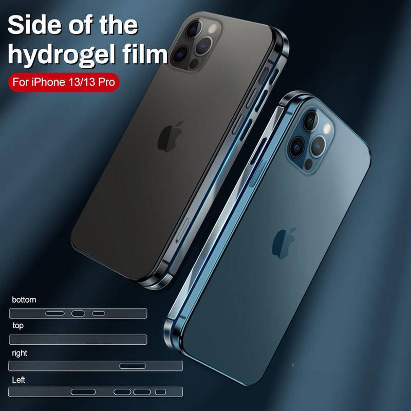 2pcs Film Pelindung Layar Hydrogel Transparan Untuk iPhone 13 12 Pro Max Mini 13pro