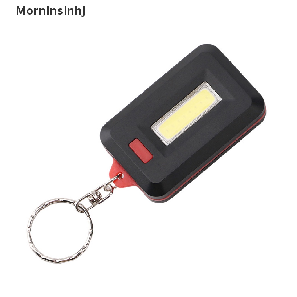 Mornin Senter LED COB Mini Portable Anti Air Dengan Gantungan Kunci Untuk Camping