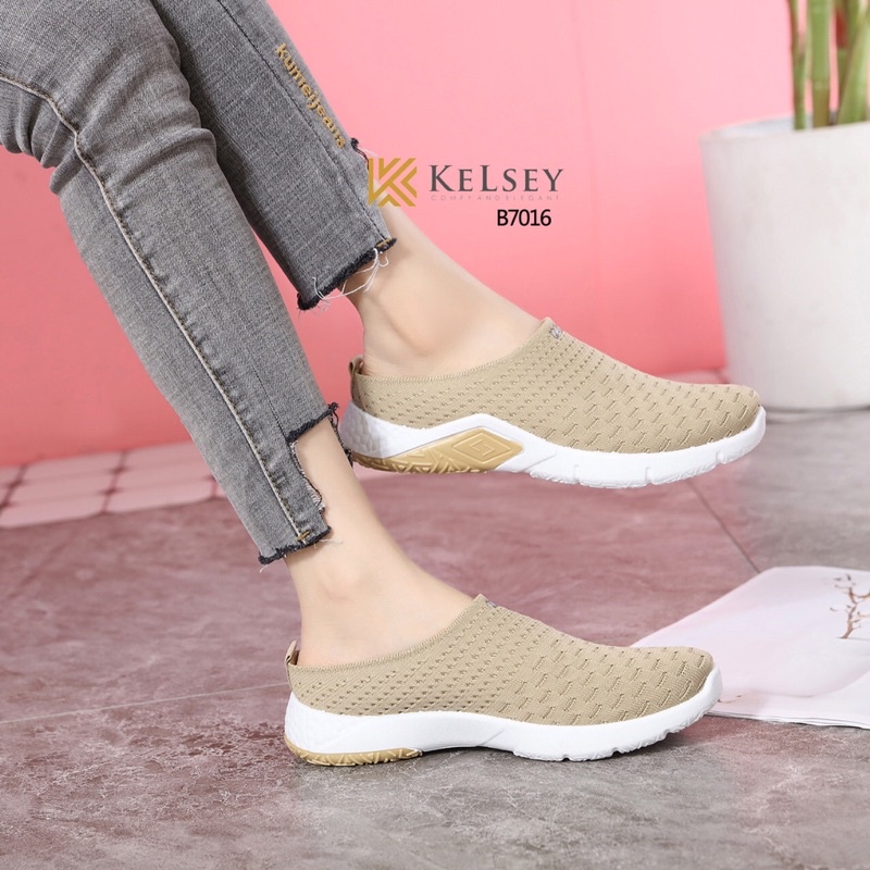 (GRATIS ALAS KAKI) Nicole Sandals Wedges Flyknit Shoes Wanita / Sandal Wanita Kelsey B7016