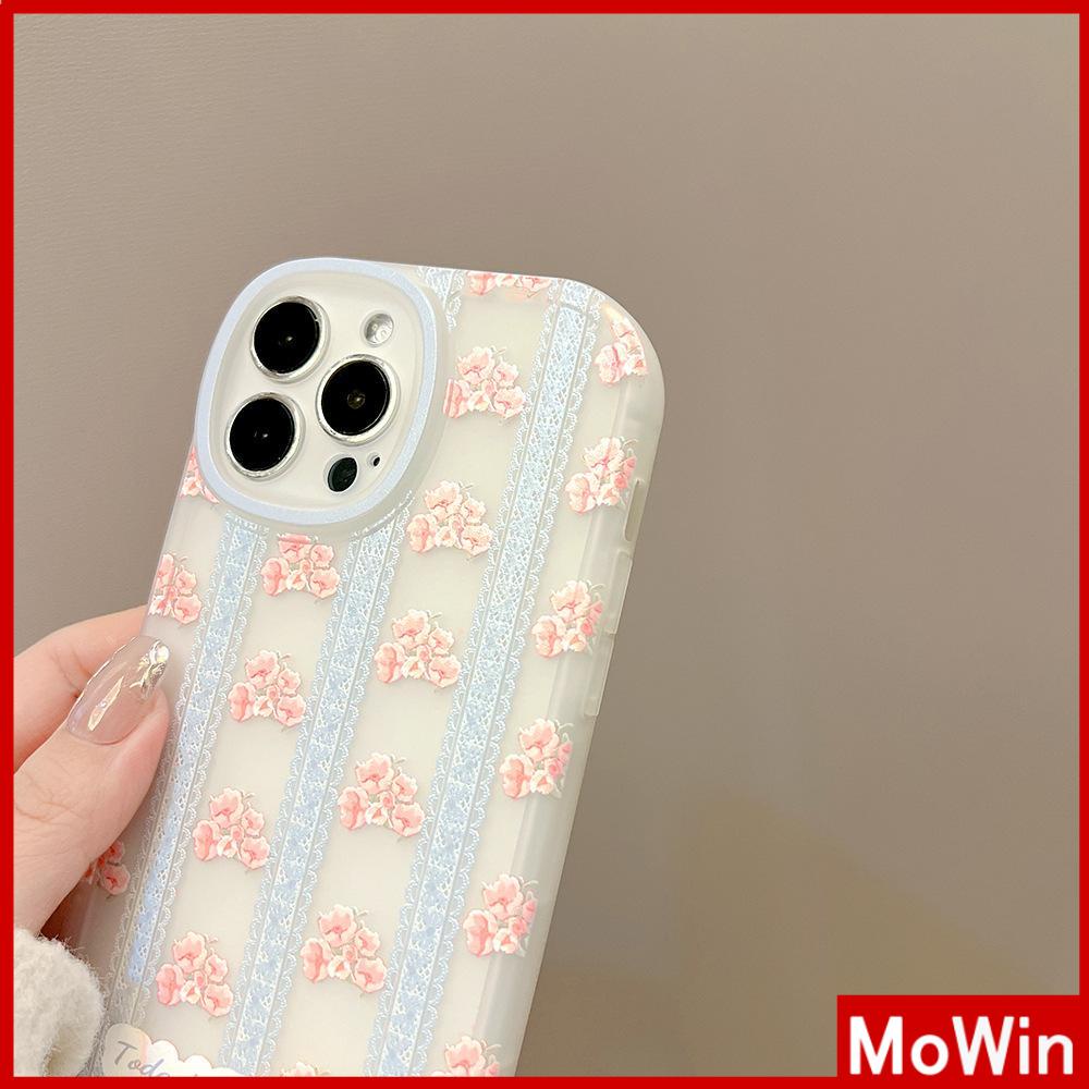 iPhone Case Silicone Soft Case Clear Case TPU Airbag Shockproof Full Coverage Protection Camera Lace Floral For iPhone 13 Pro Max iPhone 12 Pro Max iPhone 11 iPhone 7 Plus