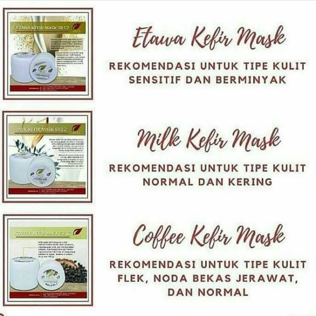 Masker Kefir SR12 || Coffee Kefir / Milk Kefir / Ettawa Kefir || 100% murni kefir  herbal