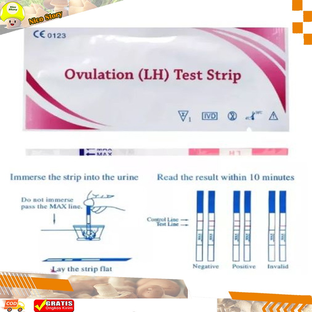 (NCS) COD Tes Kesuburan Ovulasi Ovulation Test Testpack Pack Strips LH