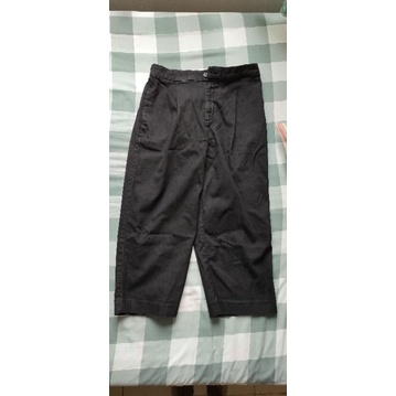 Uniqlo Denim wide leg ankle leng pants