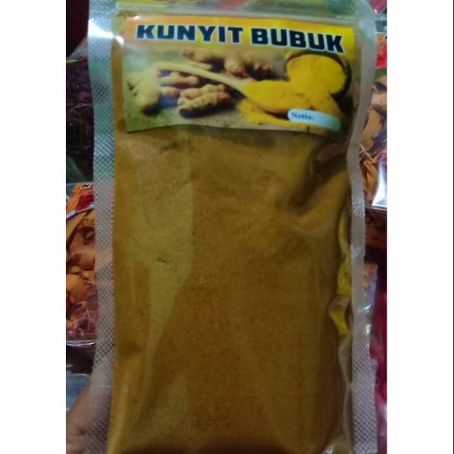 

Bubuk kunyit 150 gram Rimpang bubuk herbal murni tanpa campuran