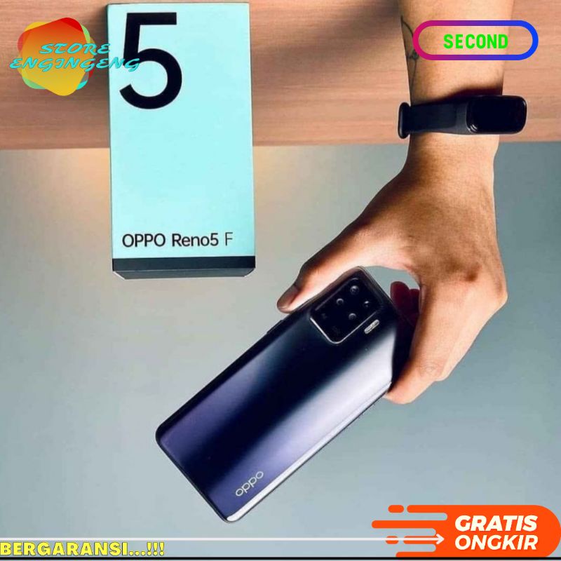 SECOND OPPO RENO 5F 8/128 FULLSET BERGARANSI