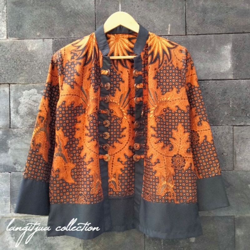 YESSI KOIN OUTER BATIK MOTIF KLASIK SOLO ASLI| VEST BLEZER BATIK FORMAL