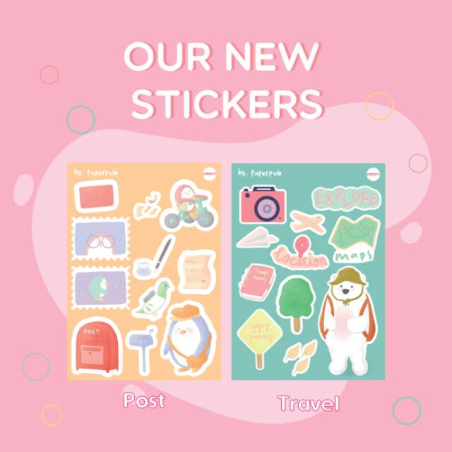 

Stickers lucu - Stickers post - stickers travel (PAPERPUH)