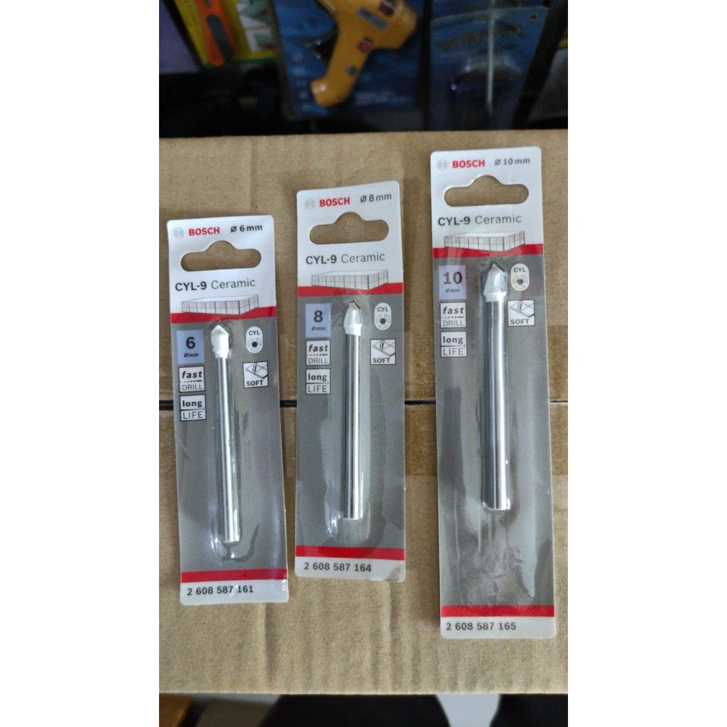 Bosch CYL9 Mata bor kaca mata bor keramik CYL-9 6mm 8mm 10mm