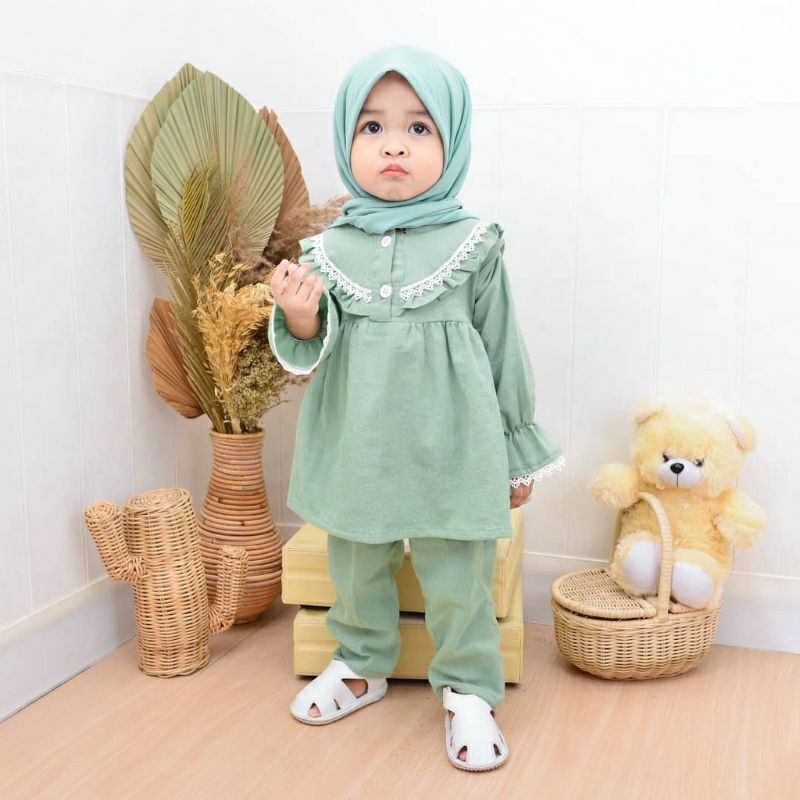 Setelan Anak Perempuan 0-3 tahun One Set Anak Perempuan Pakaian Anak Perempuan Dress Anak Perempuan Import