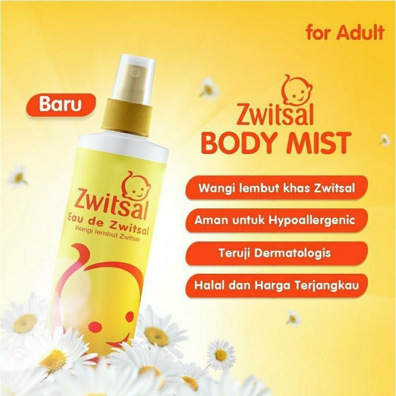 Zwitsal Body Mist 100ml Parfum zwitsal dewasa