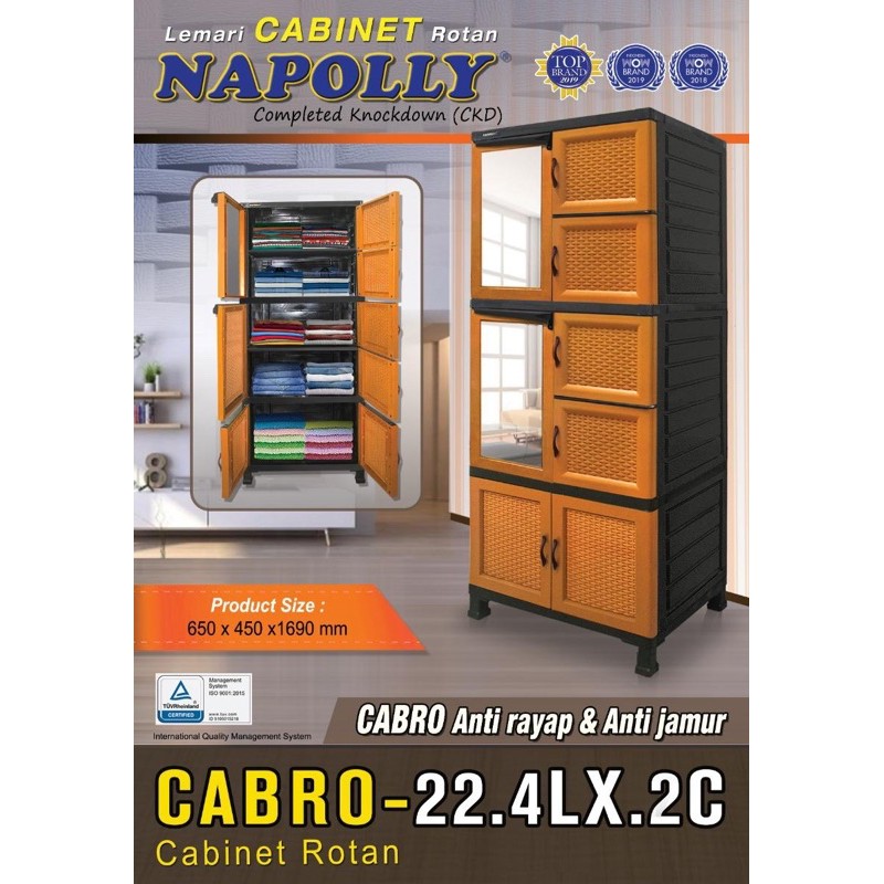 Lemari Plastik Cabinet Napolly