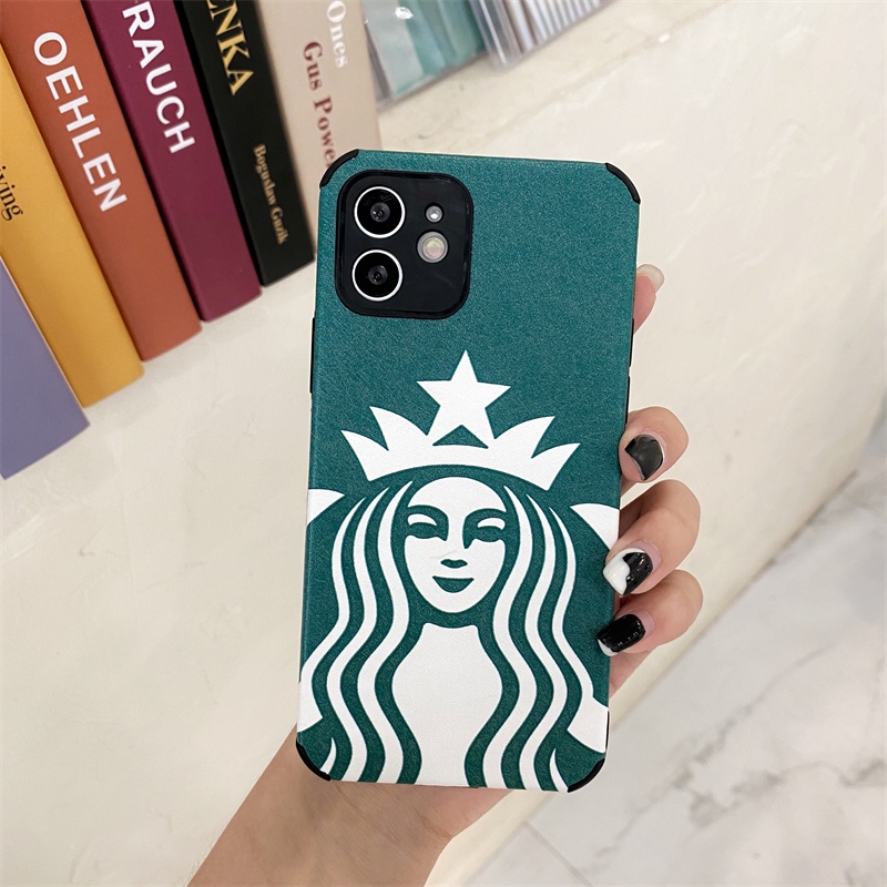 Coffee logo All-inclusive anti-drop phone case for iPhone 12 11 Pro Max SE 7 8 Plus XR XSMAX