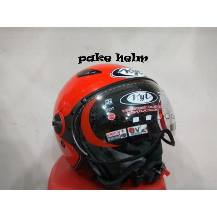 Untuk Anda HELM KYT ELSICO RETRO MERAH FERRARI HALF FACE