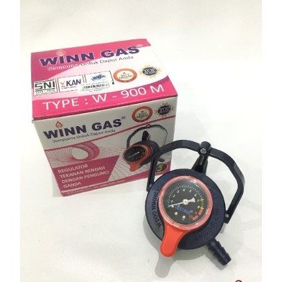 Regulator winn gas W-900 M regulator pengaman dan meteran Triple lock