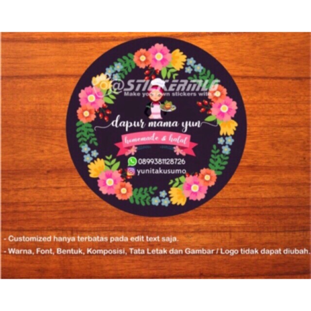 

Sticker Label Produk 0254