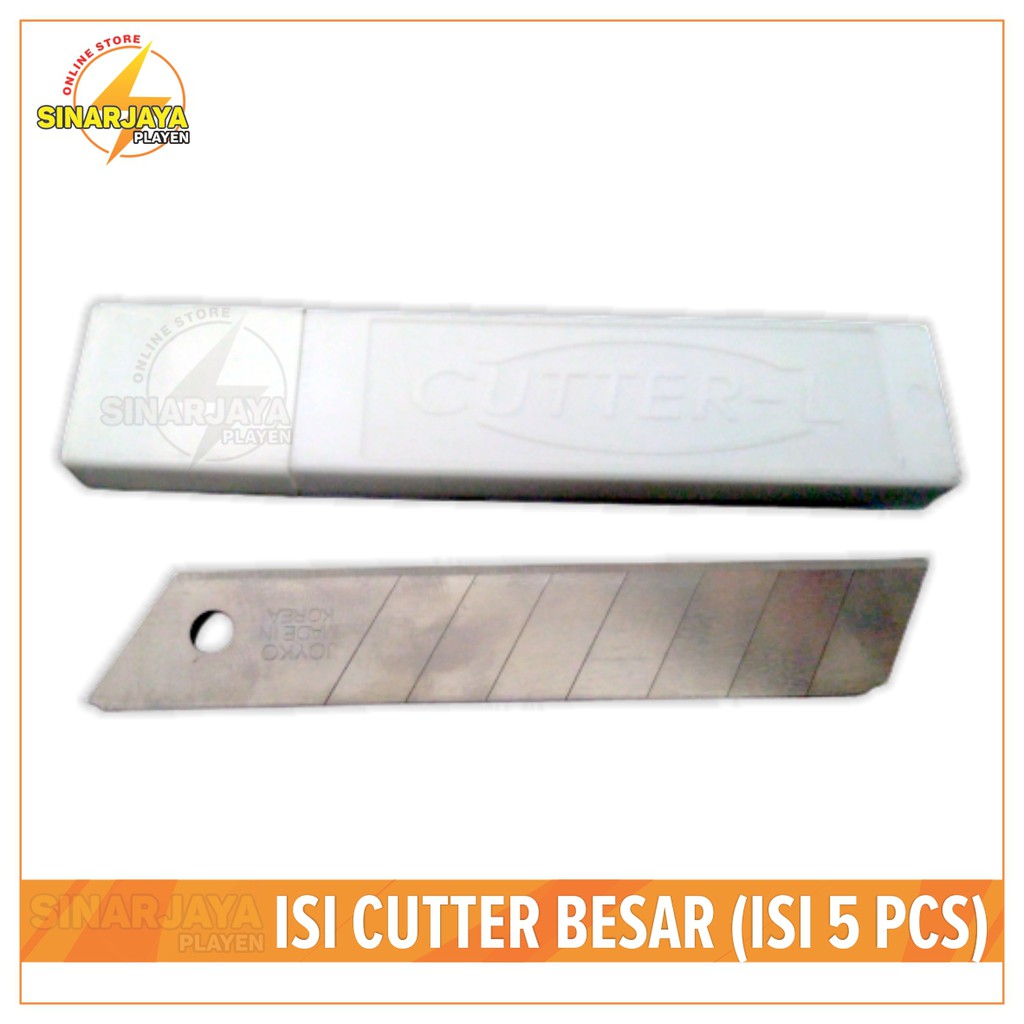 

Isi Cutter Besar Isi 5 Pcs