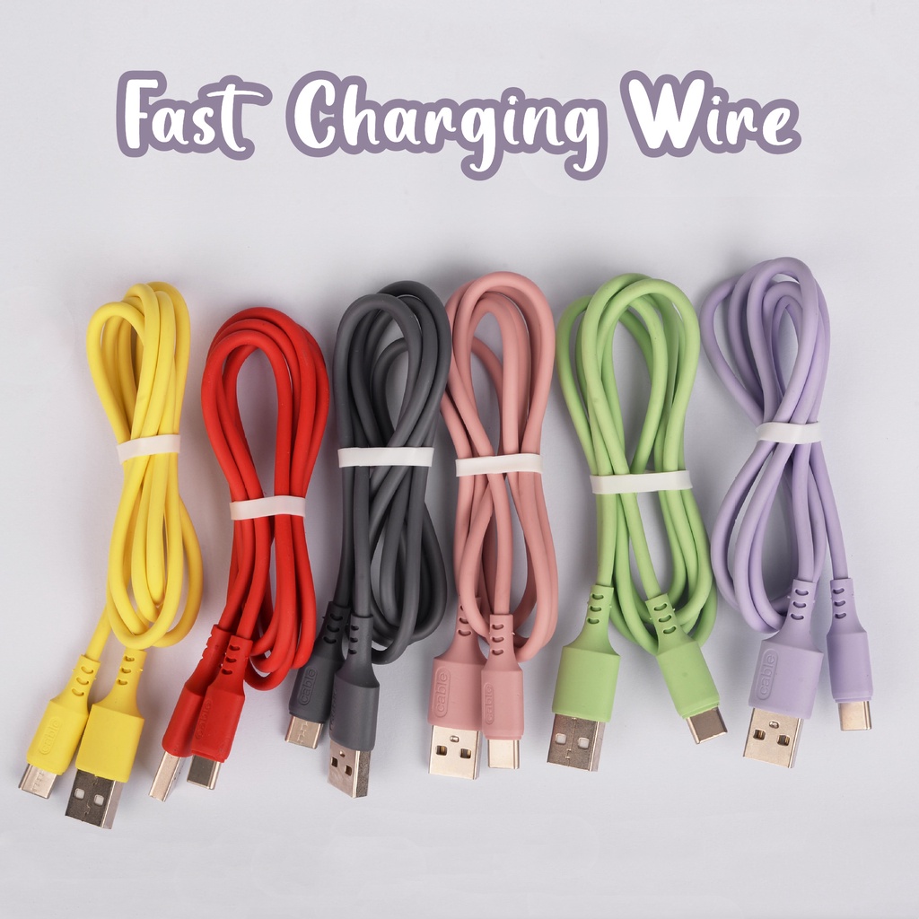 Kabel Data Charger 5A Untuk Kebanyakan Model Telepon USB Data Sync Fast Charging Wire