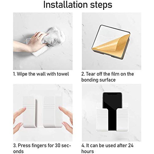 Tempat holder remote hp dinding tv ac model tempel gantungan hook bahan plastik kokoh serbaguna