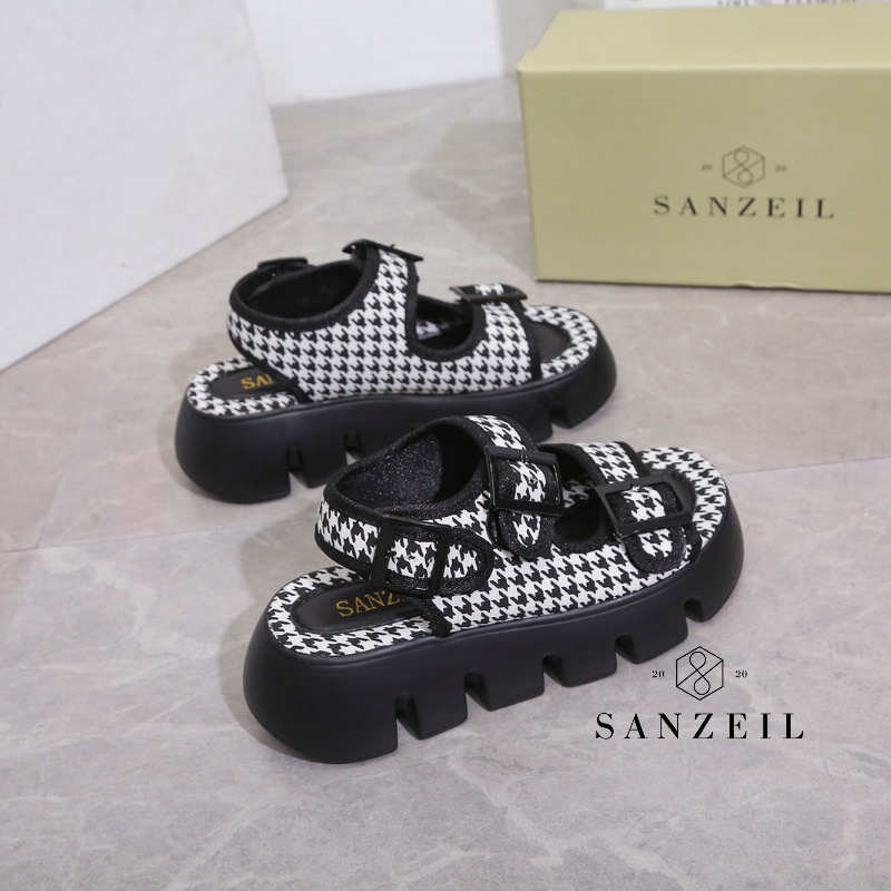 0120 Sanzeil Wawa - Sandal Platform Wedges Wanita - Sepatu Sol Tebal