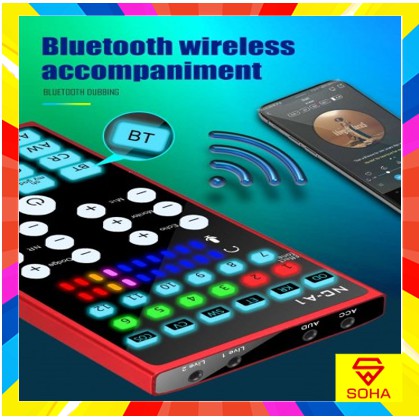 SC-005 NC-A1 Mixer Audio Broadcast Bluetooth Live Sound Card Microphone Condenser KTV Karaoke