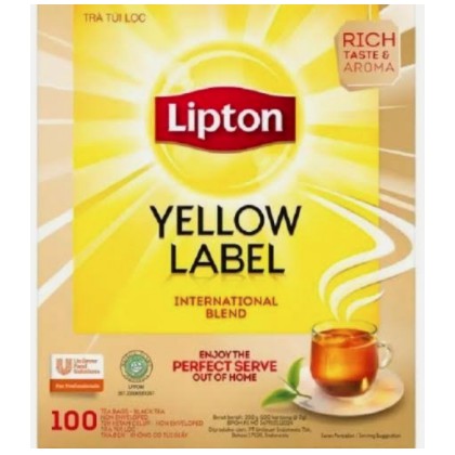 

Teh Lipton Yellow Label Tea Non Envelope 100 tea bags kemasan 200gr