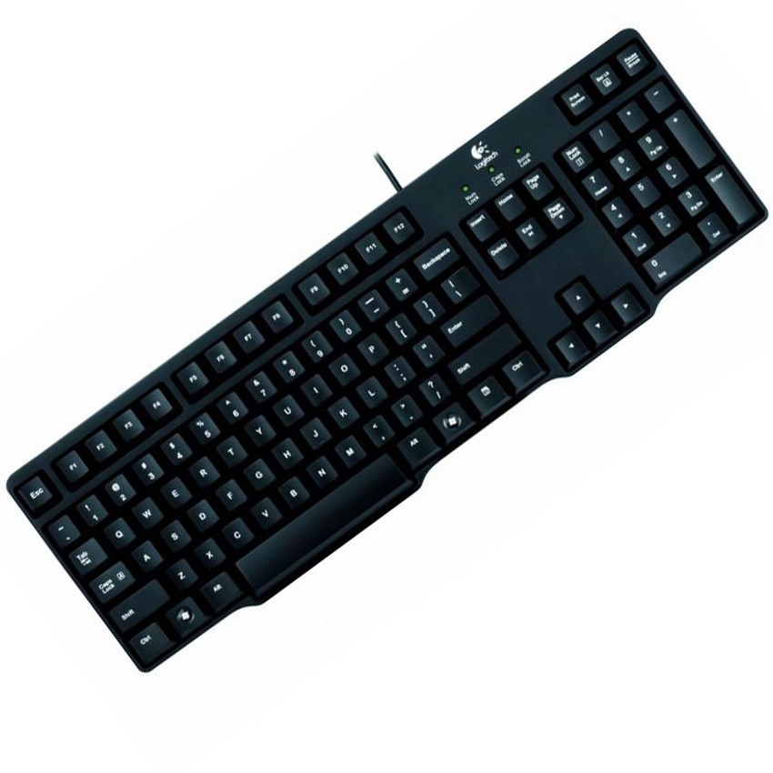 Logitech Keyboard Classic K100 PS2 - Hitam Original | Shopee Indonesia
