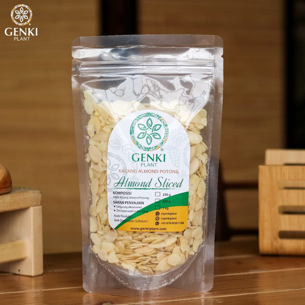 

Raw Slice Almond / Kacang Almond Iris - 500 g