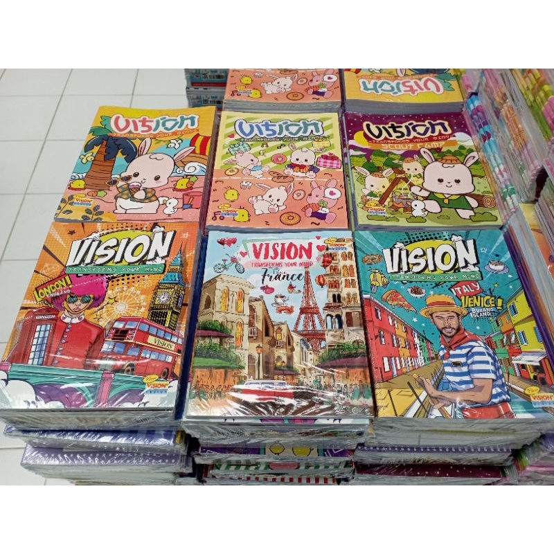 

Buku Tulis VISION 58 lembar Isi 10 buku