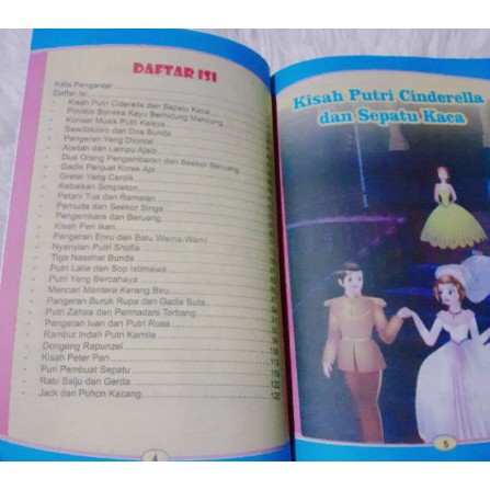 Buku Dongeng untuk Anak - Dongeng Putri Cinderella &amp; Pinokio - Dongeng Pengantar Tidur