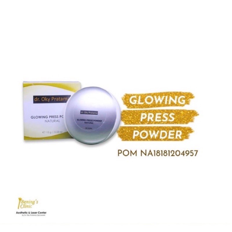 Glowing Press Powder dr. Oky Pratama / Benings Clinic / Benings Skincare