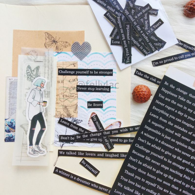 

Quotes Sticker for Bujo, Journaling, Scrapbook