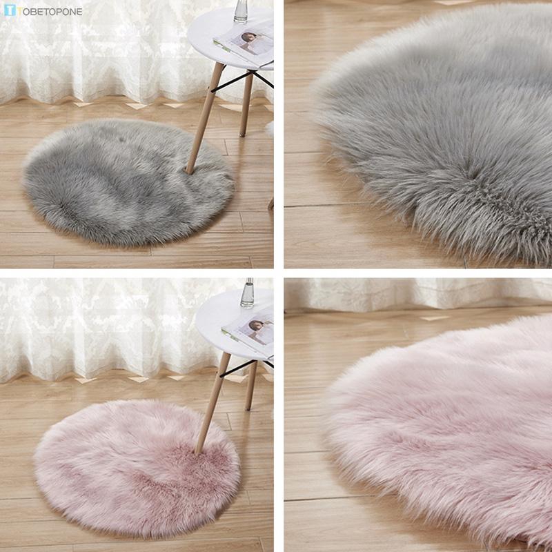 Bantal Kursi Bentuk Bulat Bahan Wol Lembut Anti Slip Untuk Bantal Kursi Bentuk Bulat Bahan Wol Lembut Anti Slip Untuk