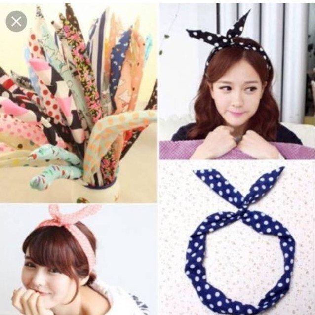 Bando Korea Bandana Bunny Kawat Imut Lucu GOOD QUALITY PGM L12